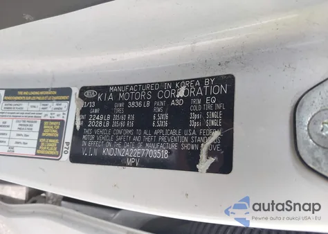 2014 Kia Soul from USA, damaged, VIN KNDJN2A22E7703518